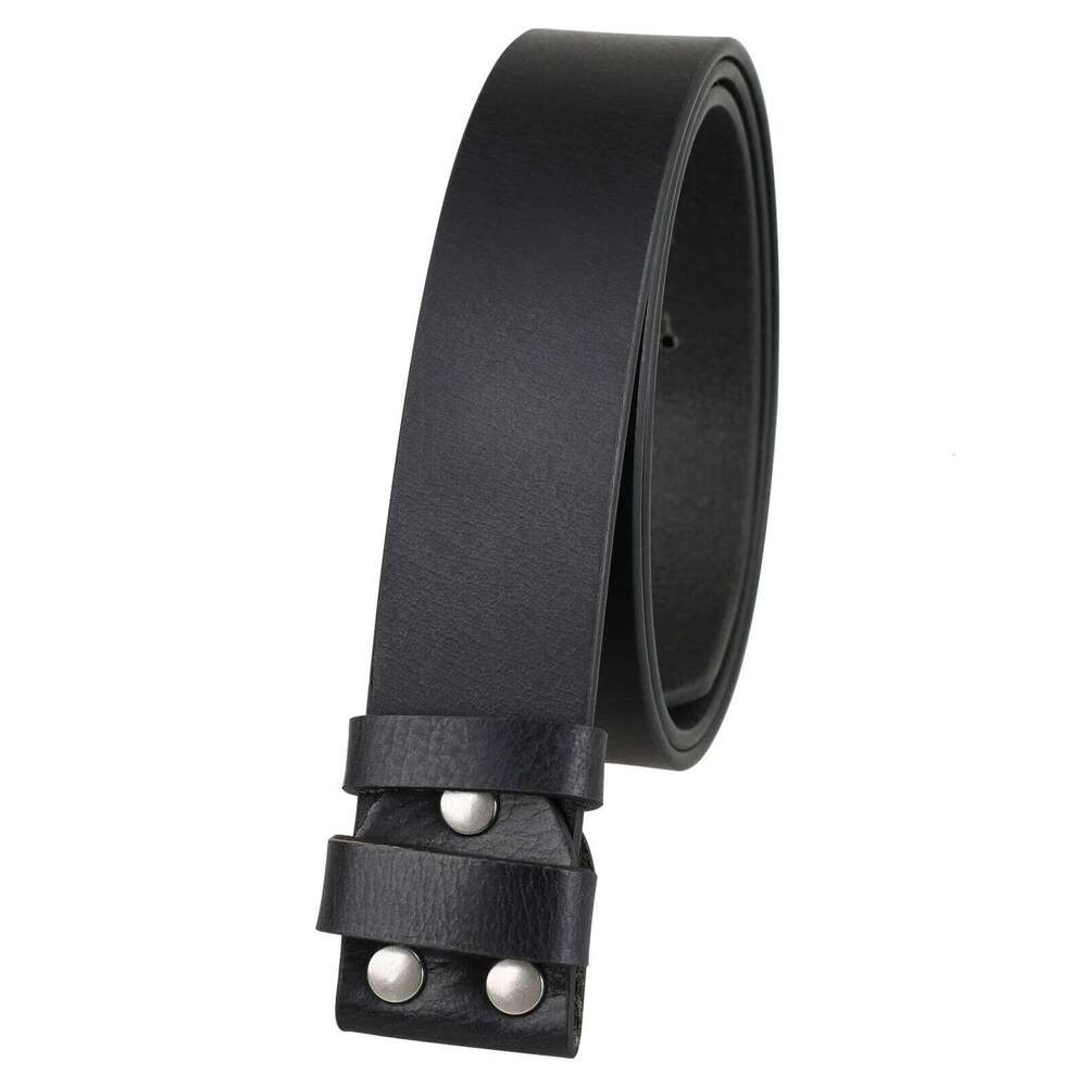 No Buckle Genuine Leather Belts for Men Retro High Quality Width 3.8CM Fashion Cowskin S260228