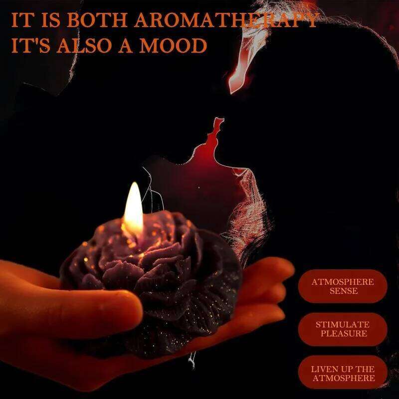 Temperature Peony Scented Candles Couples, Atmasphere Soy Wax Candle with Low Heat Drip Valentine's Day for Adults, 80g W260303