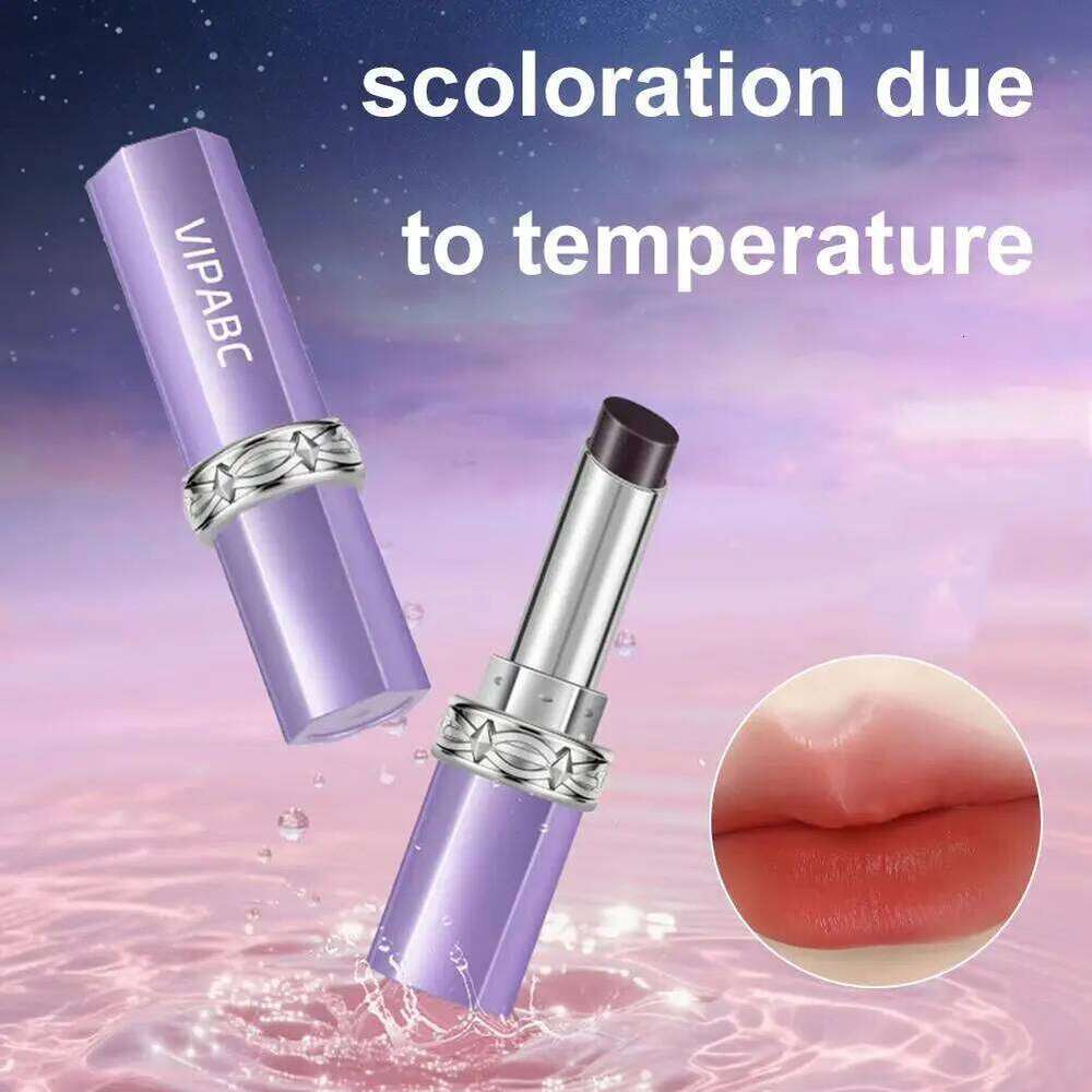 Black Color-changing Cinnamon Milk Tea Nude Natural Lip gloss Moisturizing Lipstick Pseudo-natural Face Makeup H260302