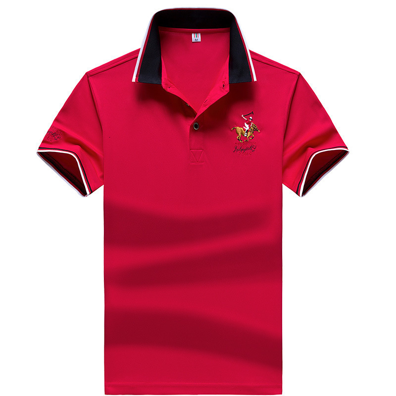 2026 Luxury Brand Designer Clothing Men's Short-Sleeve Polo Shirt 2019 New Style, Turn-Down Collar T-Shirt, Summer Business Casual Fashion, Horse