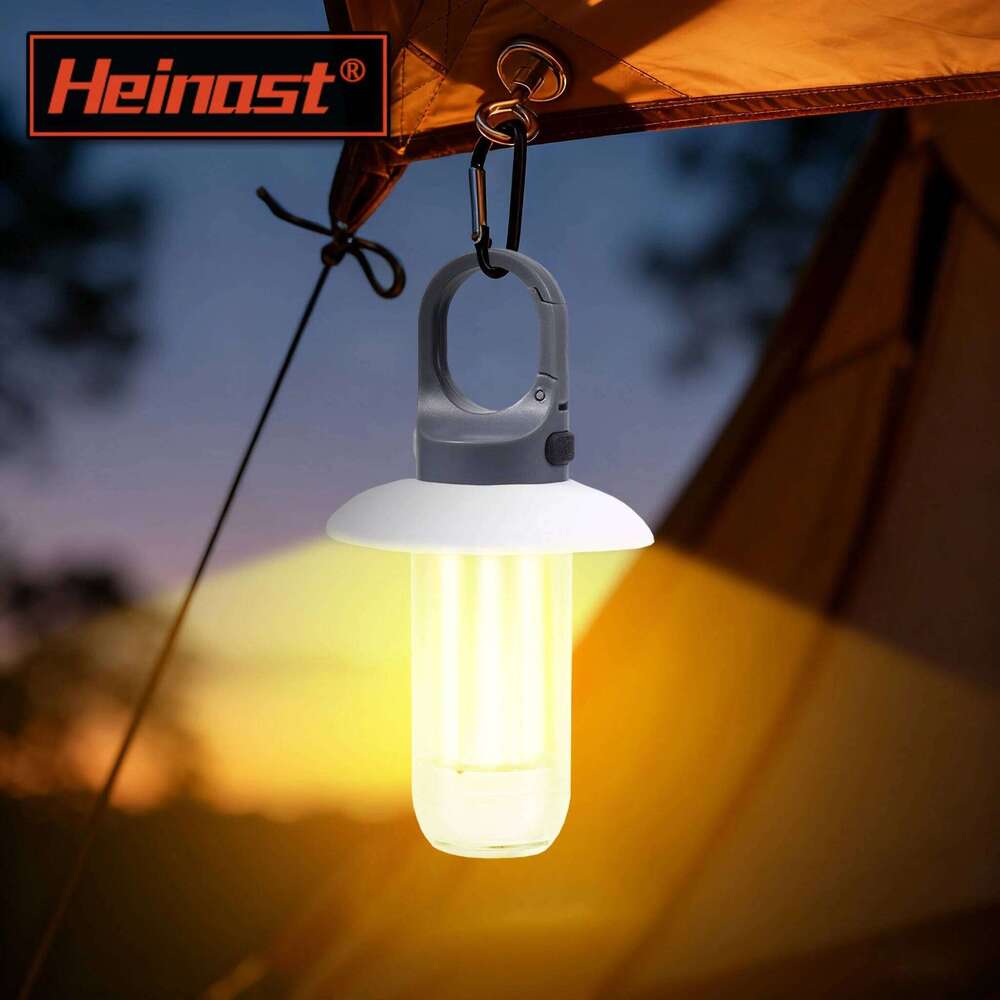LED Camping Lantern Rechargeable Portable Flashlight Work 5 Modes Hanging Tent Lamp 8 Light Filaments Outdoor Torch S260302