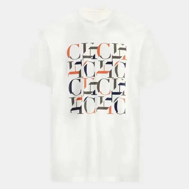T-shirt Cotton Round Neck Letter Print Unisex Fashion Commute Versatile Classic Short Sleeve TopT260303