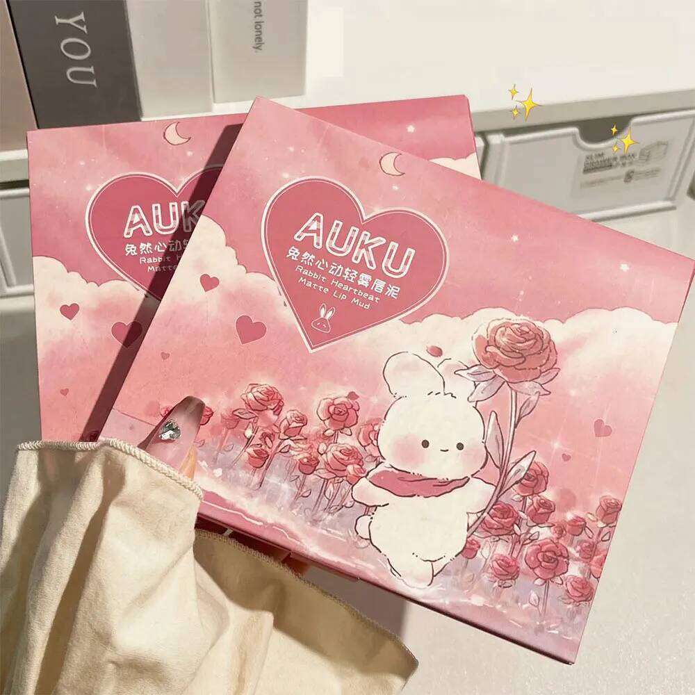 6 PCS Kawaii Lipsticks Set Free Shipping Korean Make Up Beauty Cosmetics Matte Lip Mud Waterproof Long lasting Makeup for women H260302