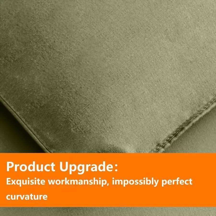 Olive Green Full Size Comforter Set - 7 Pieces Bed in a Bag Bedding with All Season Soft Quilted Warm Fluffy Reversible Include W260302