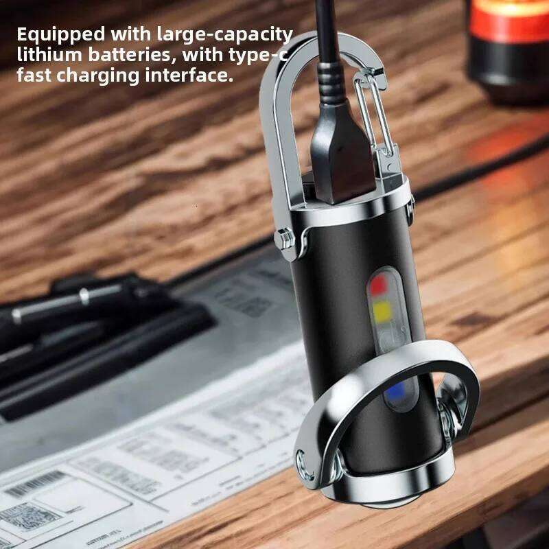 Multi functional mini keychain light, outdoor portable hook lighting, spotlight, emergency lighting flashlight S260302