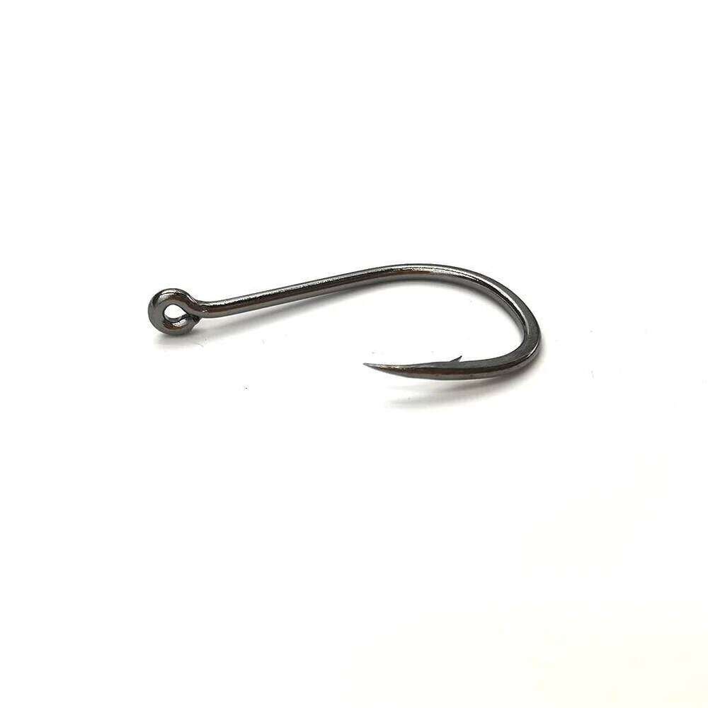 50pcs Eyed Fish Hook Barbed High Carbon Steel Barb Hooks Accessories Sea Feeder for Fishing Equipment Carp Tackle Goods Z260228