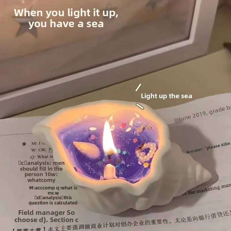 Conch Scented Candles Household Bedroom Fragrance Ornaments Souvenir Home Deodorizing Plant Essential Oils Multiple Styles W260303