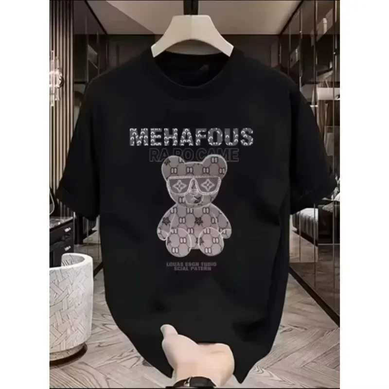 T-shirt 2026 Summer Fashion Trend Heavy Cotton Printed Unisex Round Neck Casual High-end TopT260303