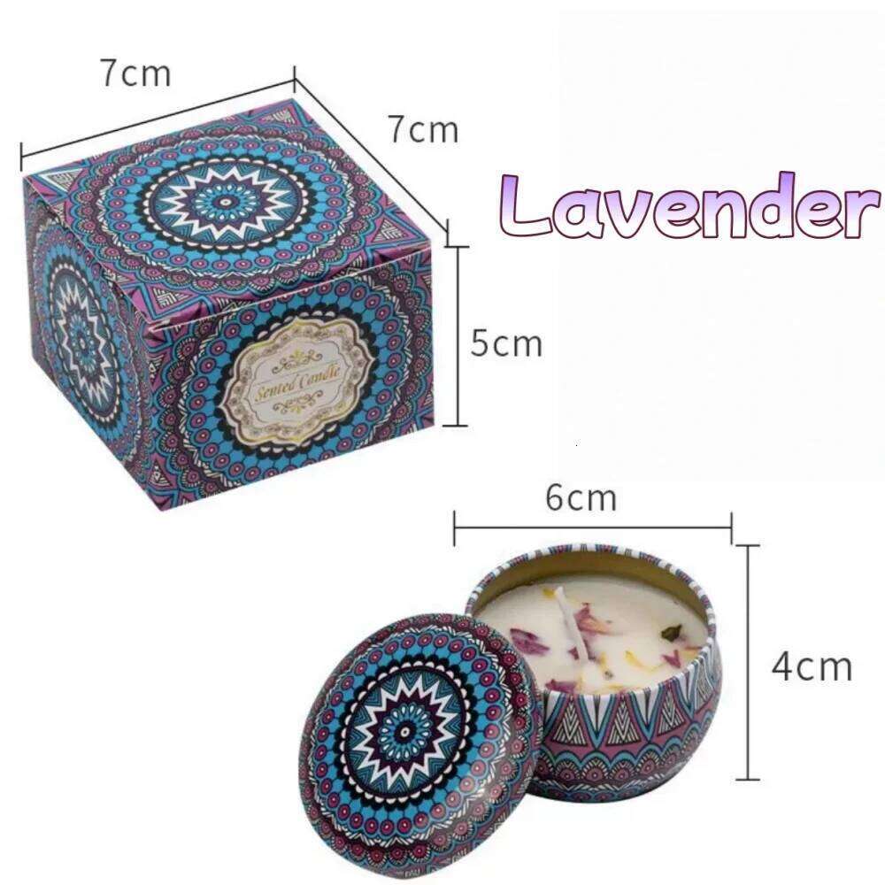 2025 Vintage Scented Candles Soy Wax Jars Flower Fragrance Scent Candle Wedding Ceremony Birthday Gifts Home Decoration W260303