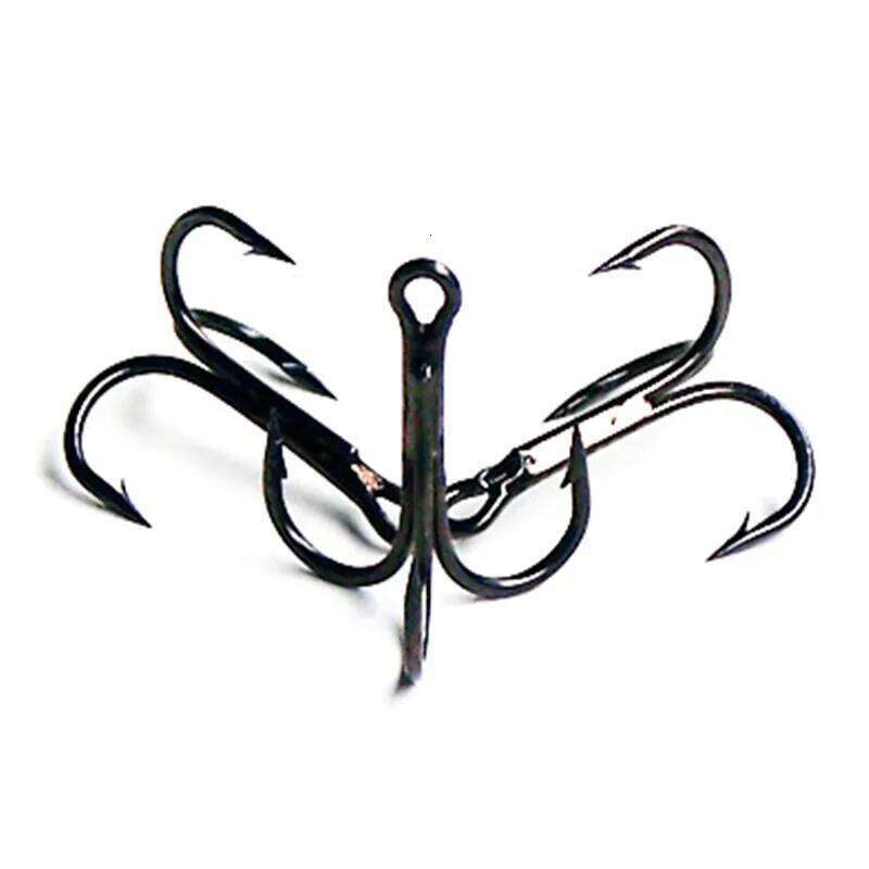 FISHINAPOT 10pcs/Set Super Sharp Treble hooks 2#/4#/ 6#/8# /10# High Carbon Steel Overturned Hooks Fishing Tackle Z260228