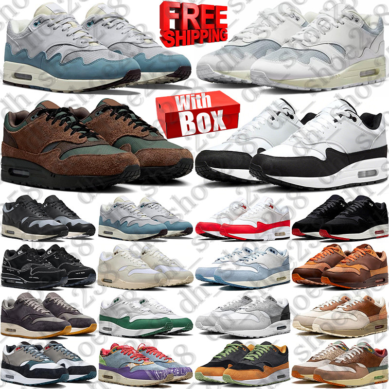 Free Shipping With Box 1 1s patta waves 87 Designer sneakers Running Shoes trainers for mens womens shoe chaussure sneaker schuhe scarpe schoenen trainer