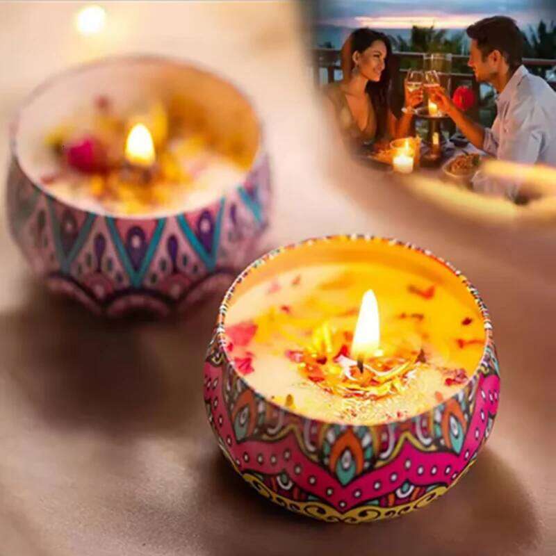 Gbbma A box of notes Scented Use natural dried flowers candles For indoor aromatherapy W260304