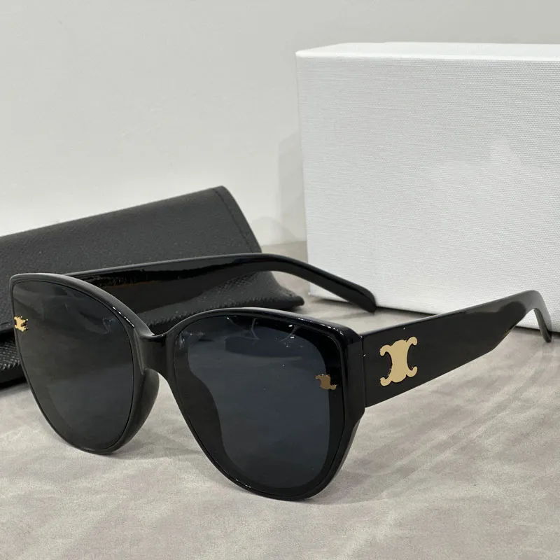 luxury designer sunglasses women Oversize Cat Eye Large frame sunglasses men outdoor driving beach UV400 classic versatile sunglasses very good