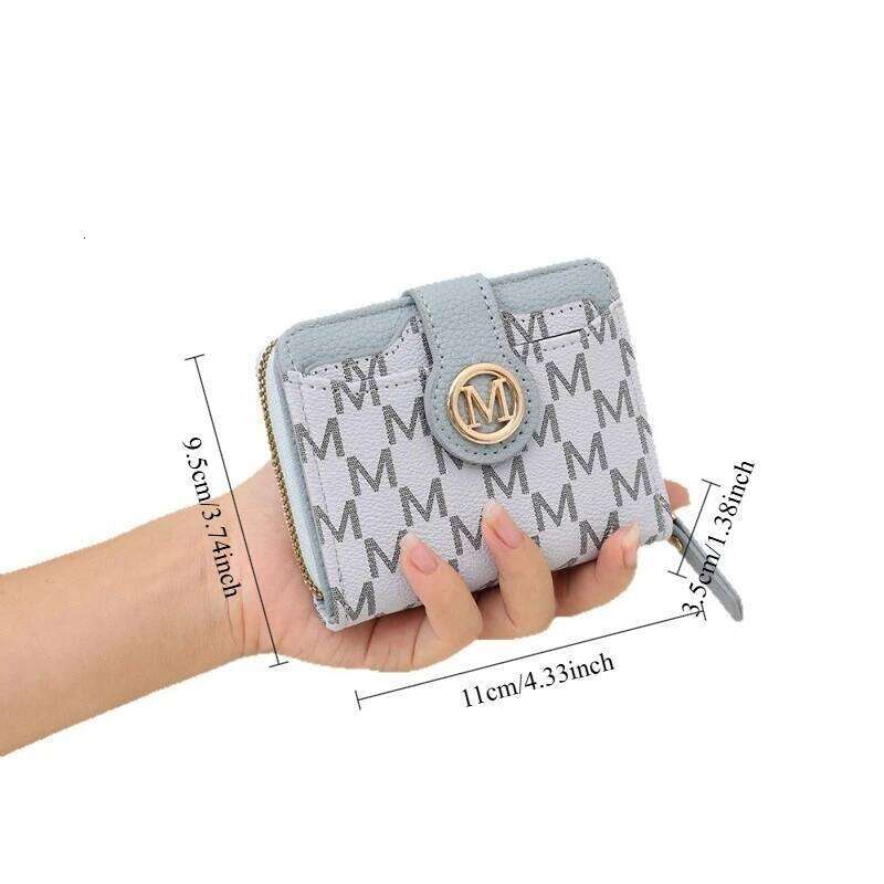 Printed with Letters PU 20% Off Multi-card Position European and American Short Style Wallet C260304