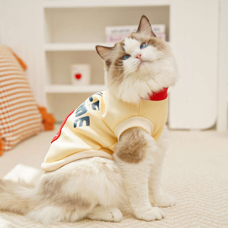 Famous brand Autumn winter fleece lined milk silk sweatshirt pet clothing large dogs and cats accessories for Teddy Golden Retriever Corgi cross borde