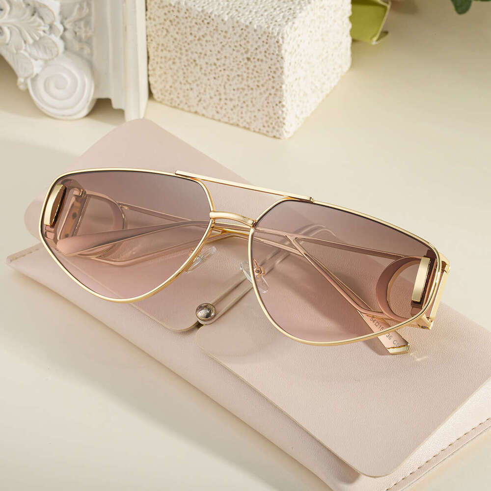 Sunglasses Polygonal frame Design European American Style Unique with UV Protection for Outdoor Street Daily Wear Gift High Quality Texture