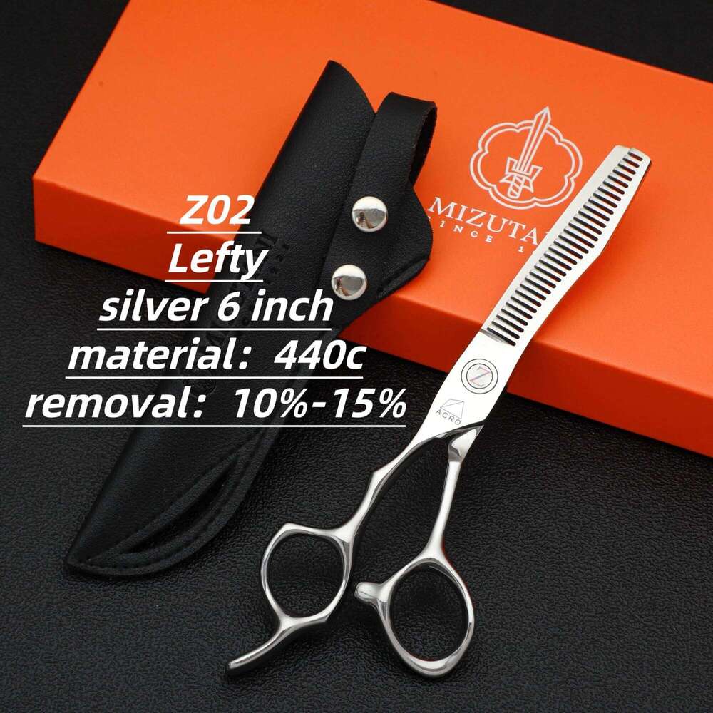 professional 6.0inch left handed cutting shears barber hairdressing scissors H260303