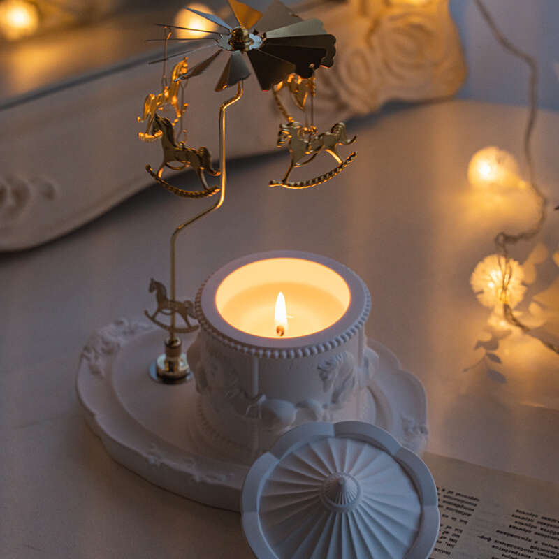 Carousel Scented Candle Fragrance Indoor Home Long-lasting High-end Atmosphere Birthday Gift Wedding Favor W260304