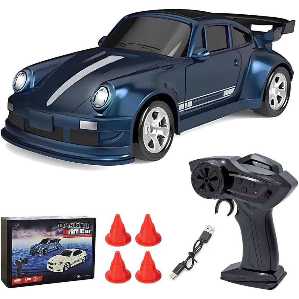 1/64 RC Four-Wheel Drive Remote Control Desktop Stunt Full Proportions Mini Racing Drift Car Toy Model Boy Gift Z260303