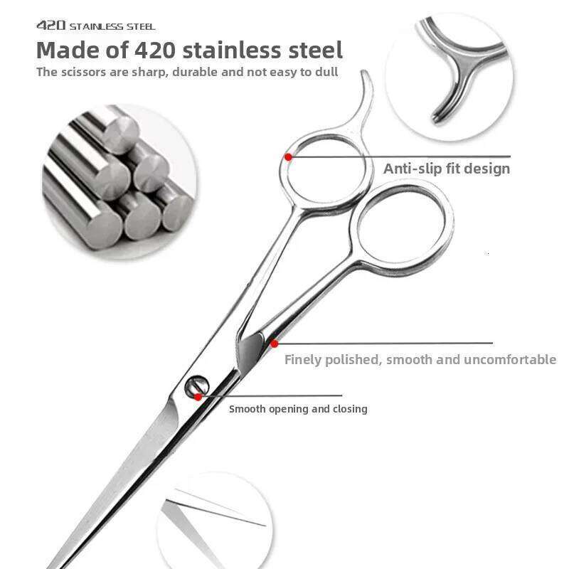 Professional Hairdressing Barber Scissors Stainless Steel Hair Cutting Shears for Salon Stylists Home Use with Ergonomic Design H260303