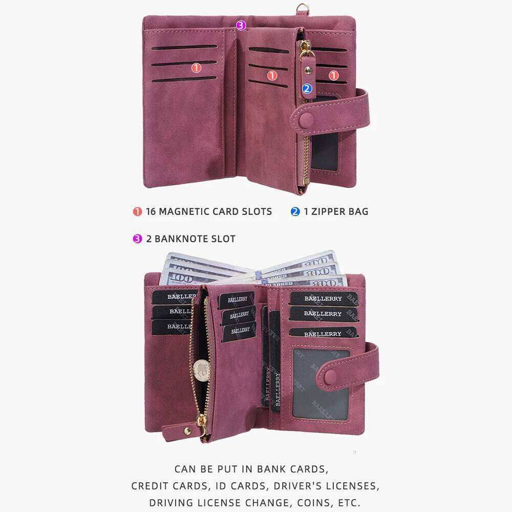 High-Quality Pu Leather Multifunctional Fashionable Mini Zipper Wallet, Multi-Card Slot Card Holder, Lightweight and Portable Women's Small Walle