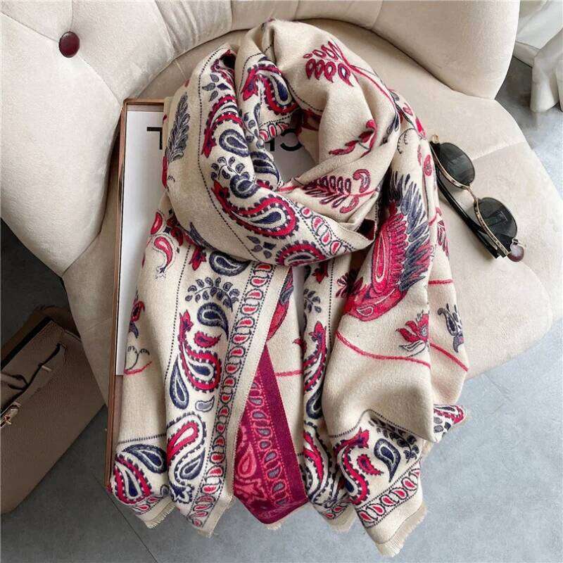 Luxury Cashew Print Thick Scarf Women Winter Scarfs Fashion Big Size Hijabs Scarves For Ladies Shawls Wraps Pashmina Stoles XJ260304
