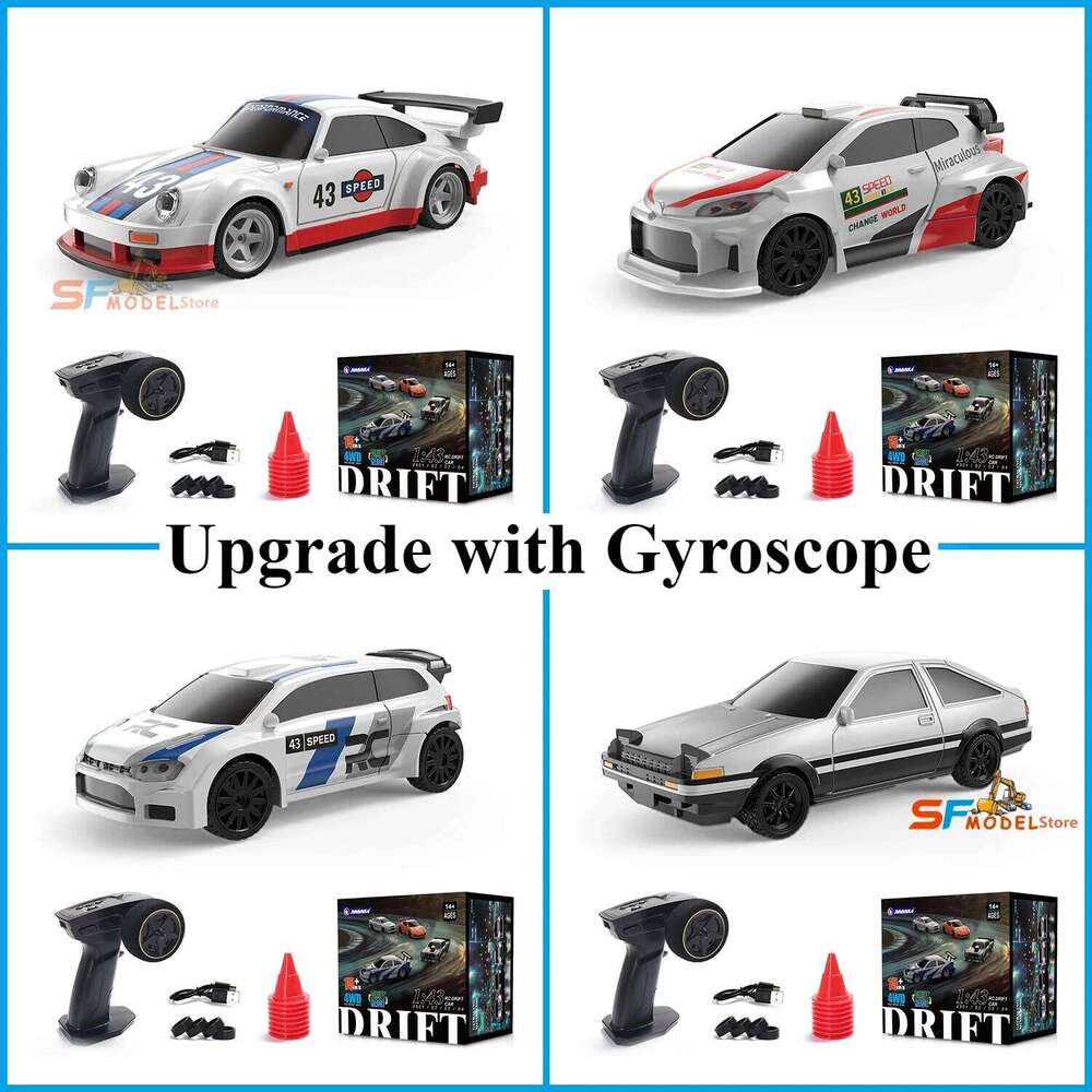Upgrade Gyroscope 1/43 4WD RC Drift Racing 2.4GHz Radio Controlled High Speed Racing Car Model Boy Toy Gift Z260303