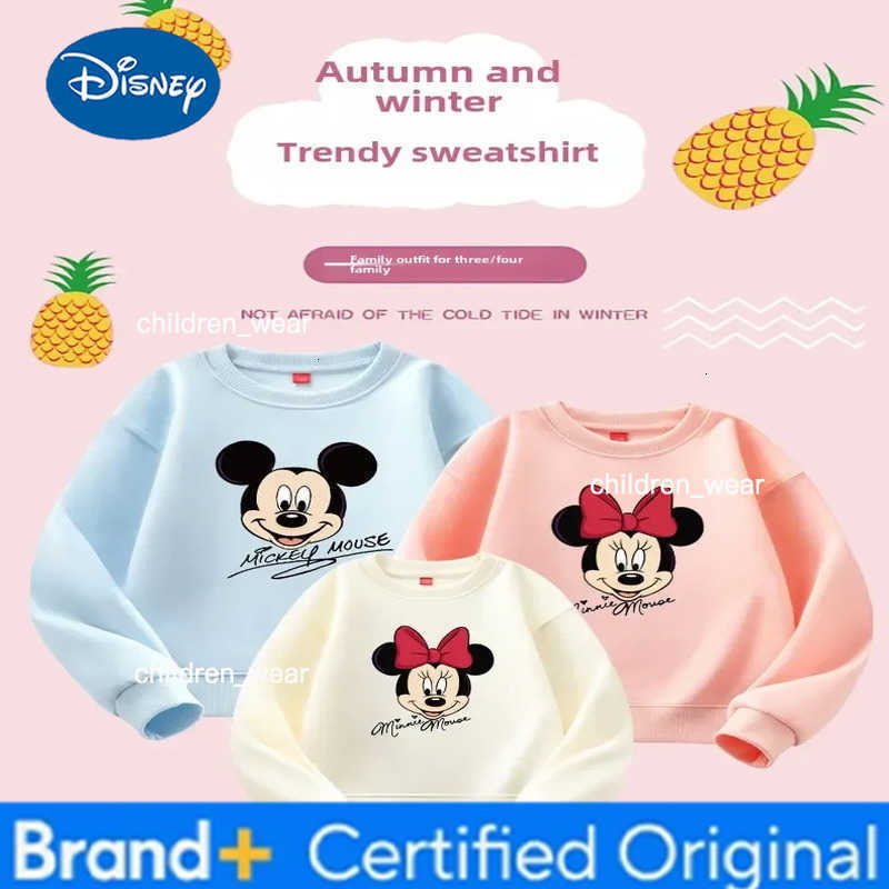 Disney 2024 Mickey Minnie Mouse Family Matching Shirts Cotton Dad Mom Bro Sis Kids T Shirt Baby Matching Clothes Mommy and Me H260304