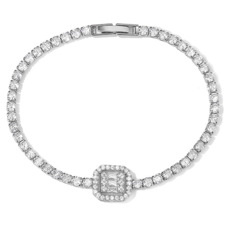 European American fashion zircon-inlaid accessories, personalized and stylish full-diamond bracelet - view 7
