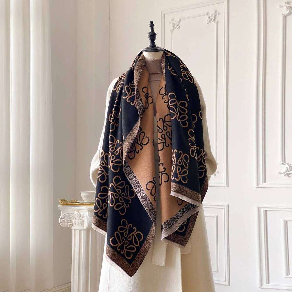 2025 New Women's Warm Simple Imitation Cashmere Scarf Thick Shawl Jacquard Fashion Autumn and Winter XJ260304