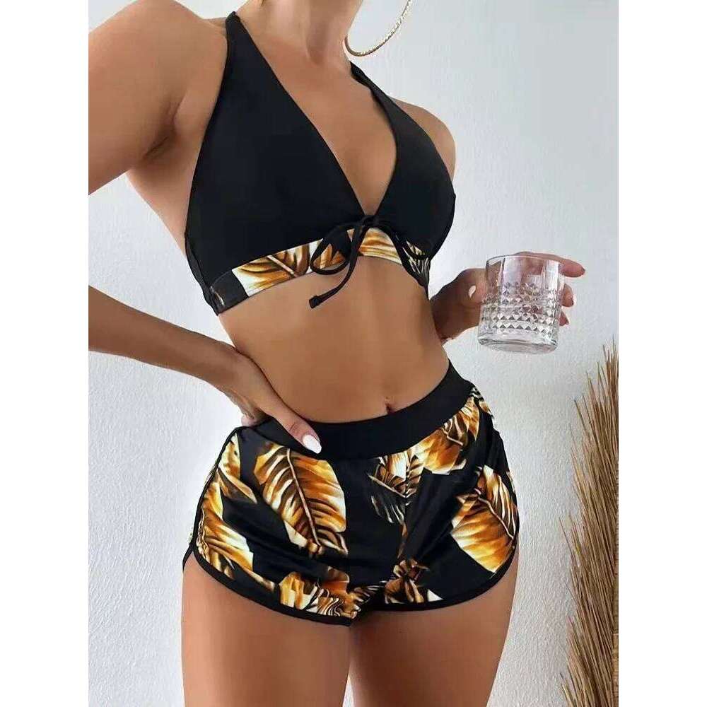 3 Pieces Bikinis Set Women Push-up Bandeau Low Waist Swimsuit Beachwear Bathing Suit 2025 Beach Wear Brazilian Biquinis Y260303