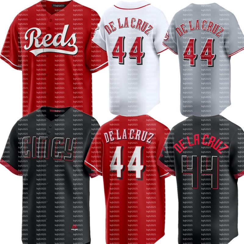 Men Custom Reds Baseball Jersey Sal Stewart Elly De La Cruz TJ Friedl Hunter Greene Spencer Steer Tyler Stephenson Ken Griffey Matt McLain Eugenio Suarez Noelvi Marte