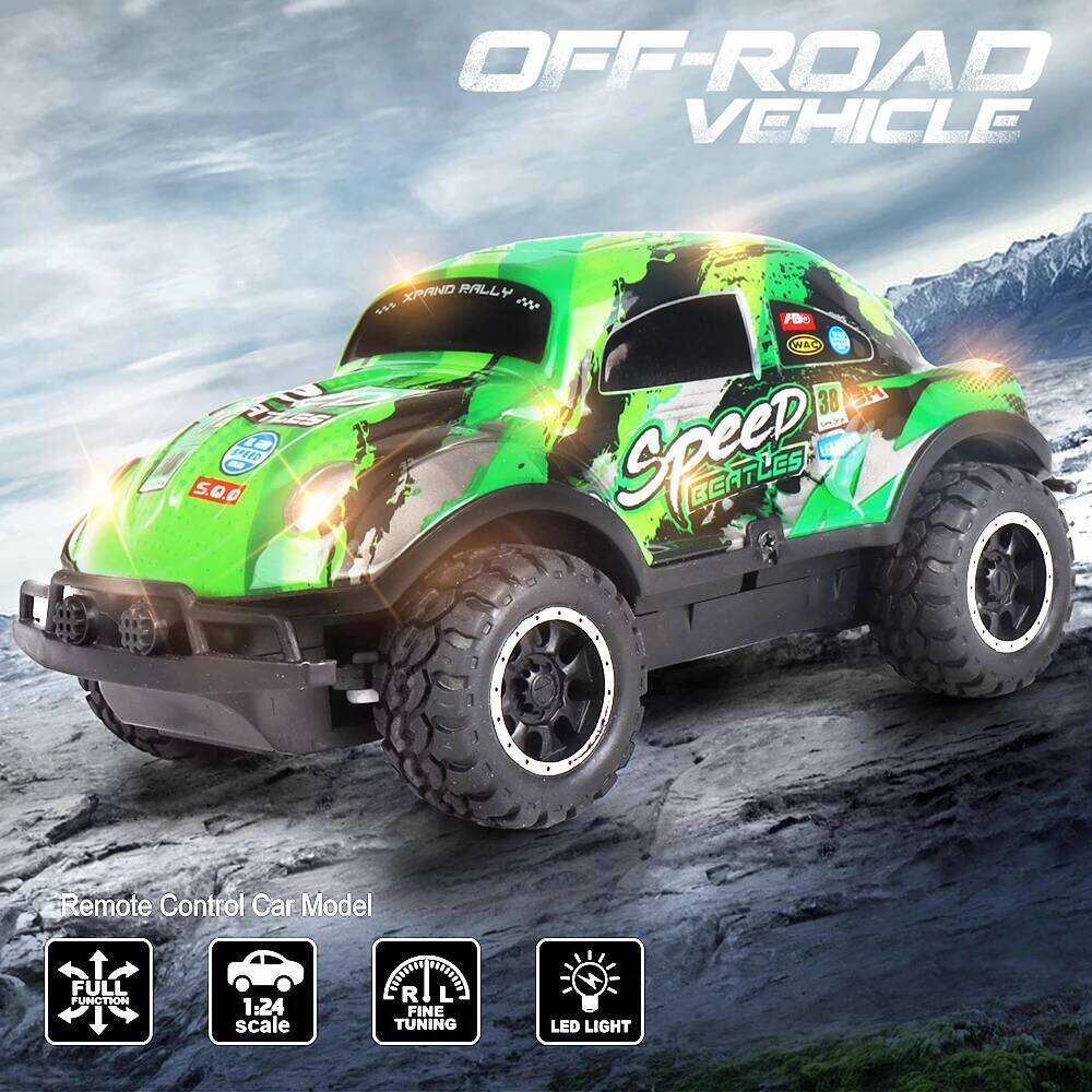 1/24 Rc Buggy Cars Remote Control Trucks Led Off Road Vehicle Car Cool Graffiti Drift Racing Children's Toys for Boys Kids Z260303