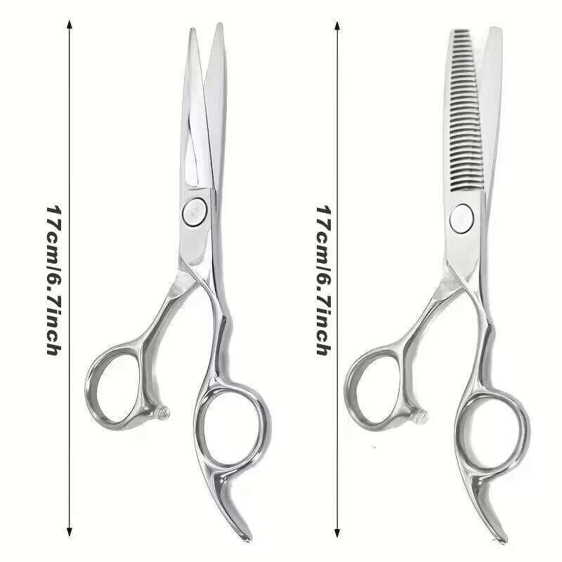 Premium Stainless Steel Cutting Scissors for Salon, Straight, Tooth, Fishbone, and Thinning Care, Hair Styling Sciss H260303
