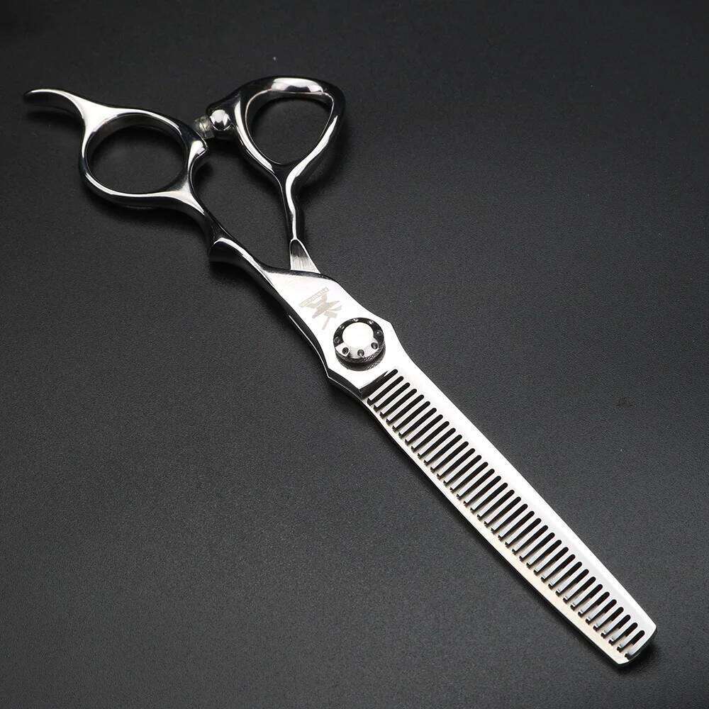 XUANFENG Silver Professional Hair 6.5 "440C Steel Cutting Scissors and thinning Scissors, Suitable for Barber H260303