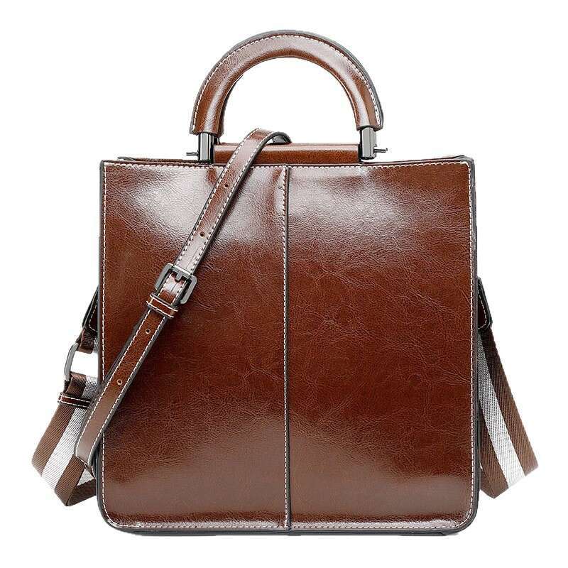Luxury Shoulder Bags Totes Hobo Genuine Leather Women S New Commuter Handbag Retro Large Capacity Tote Ladies Bag SENYY