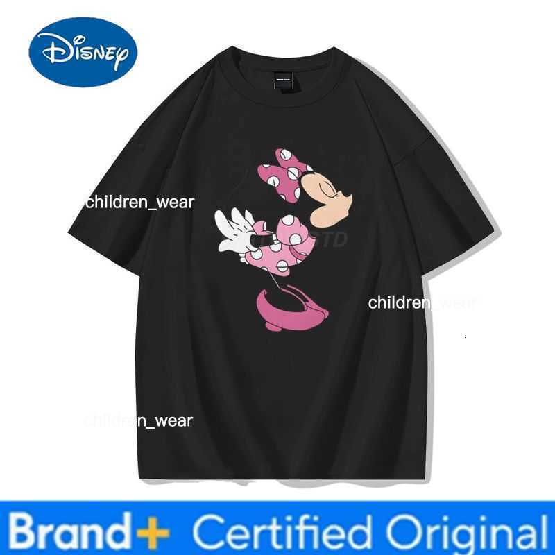 Disney Cute Cartoon Mickey Minnie Graphic T Shirts Men Women Matching Couples Soft Cotton Tee Valentines Day Kiss Love Couple T-shirt H260304