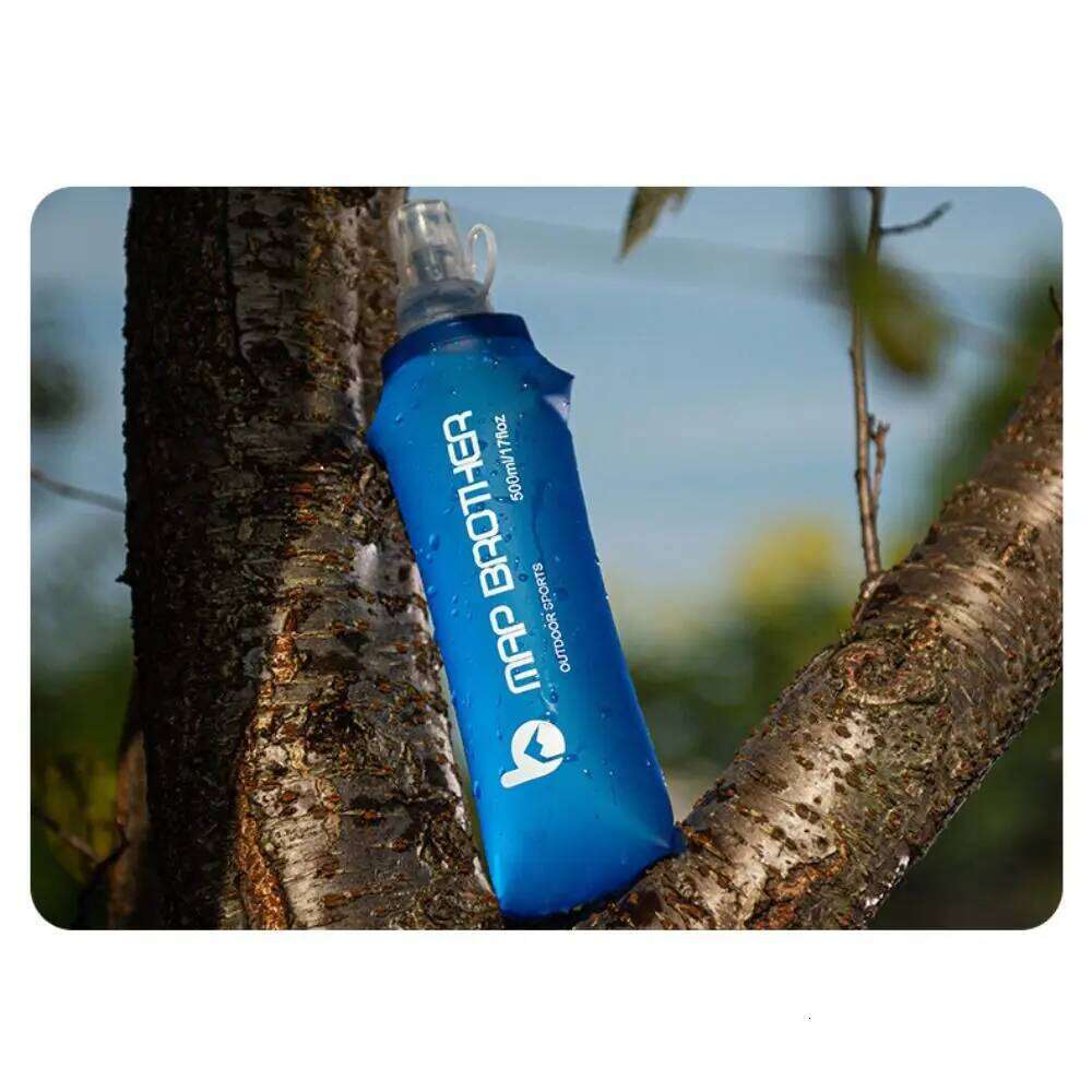 250/500ML Soft Silicone Mouth TPU Outdoor Water Bottle Food Grade Collapsible Hydration Bag Running Camping Hiking S260303