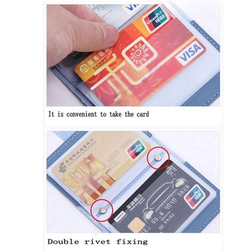 New Anti-theft ID Credit Card Holder Fashion Women's 26 Cards Slim PU Leather Pocket Case Purse Wallet Bag for Women Men Female C260304