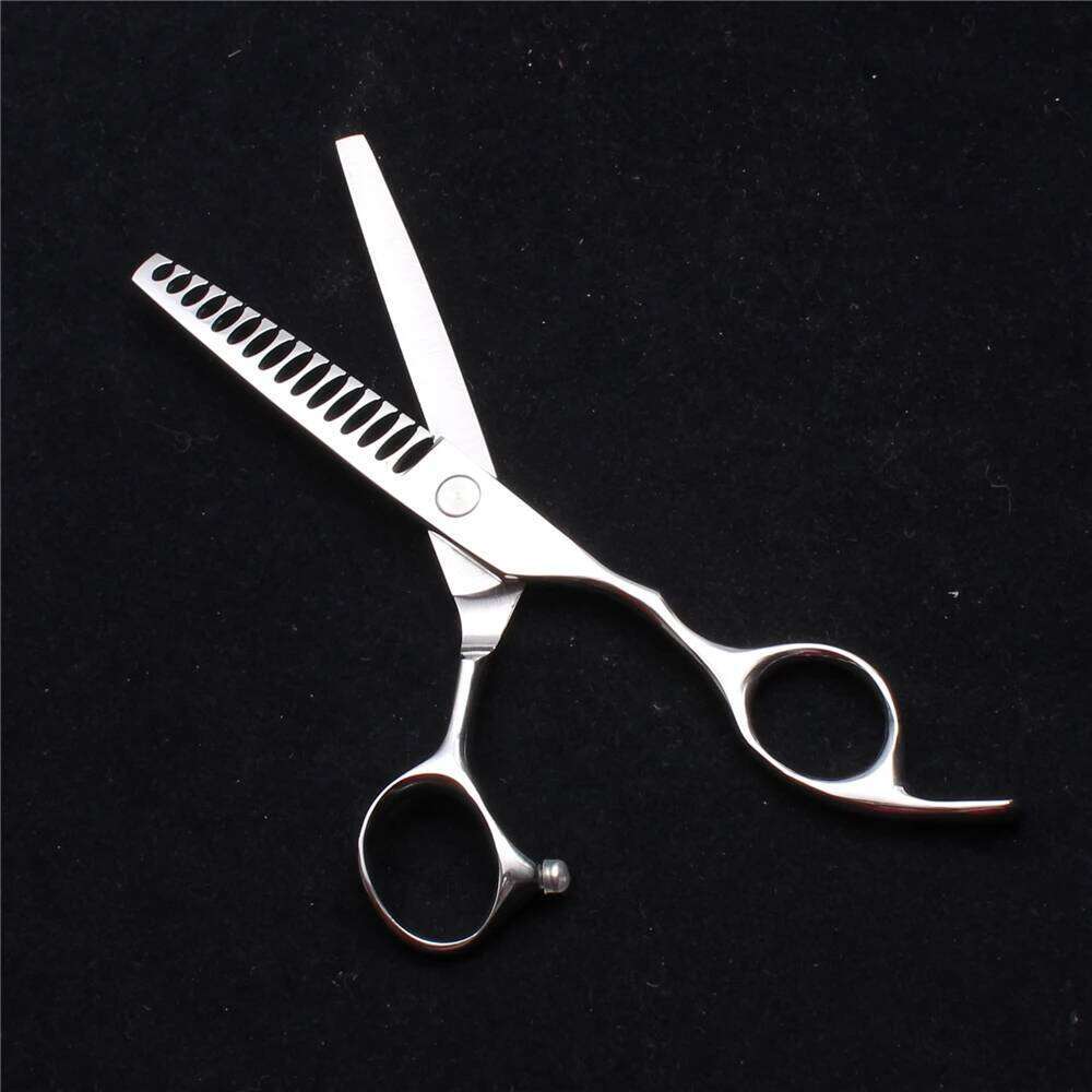 6" 17cm 440C Customized Logo Barber Shop Cutting Shears Thinning Hairdressing Supplies Professional Hair Scissors C2000 H260303