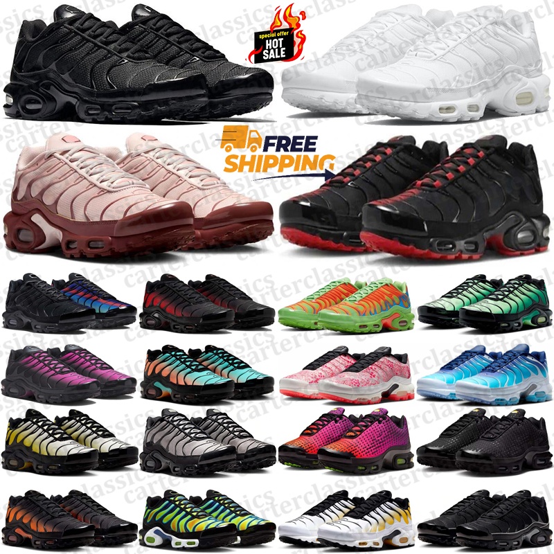 Free Shipping Designer airmaxplus tn tns vapormaxplus vapormaxx tnss sneakers black pink Running Shoes trainers for mens womens chaussure zapatillas runners top