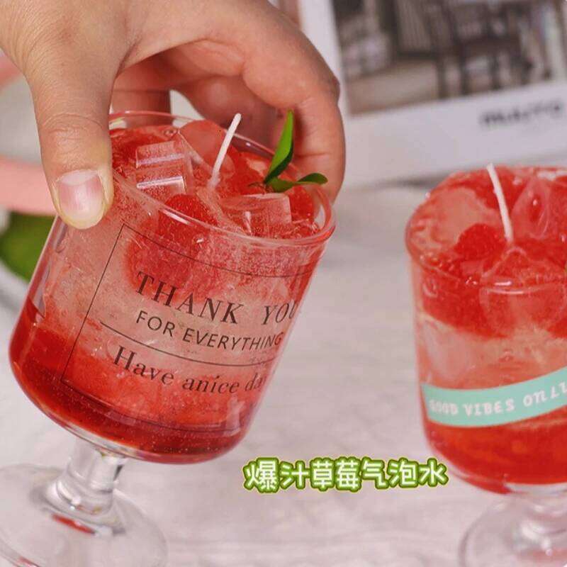 Strawberry Soda Drink Trendy Aromatherapy Gift Fruit Juice Candle for Gifting Home Decor Collection W260304