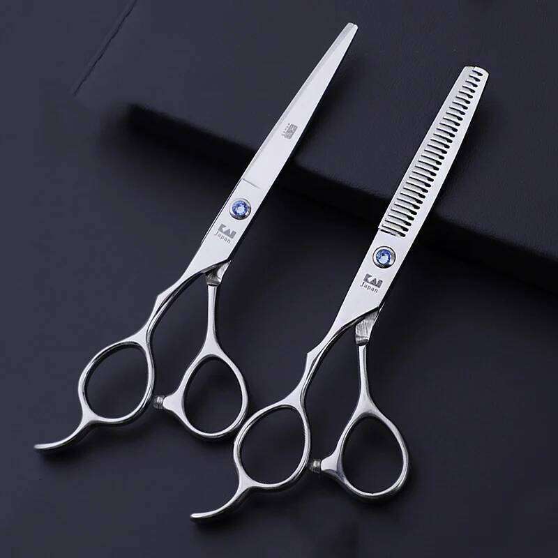 Sharp Left Handed Scissors Precise Beautiful Thinning Shears Hair Clipper Professional Razor Blades Salon Styling Tools H260303