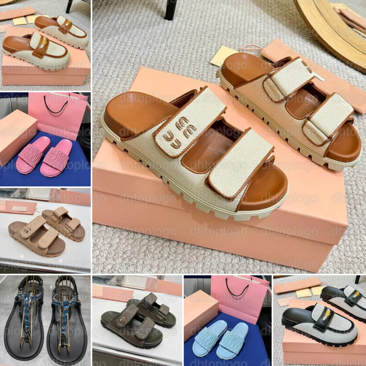 2026 Leather Slide Sandals for Women Comfortable Flat Platform Slippers Designer Inspired Outdoor Shoes