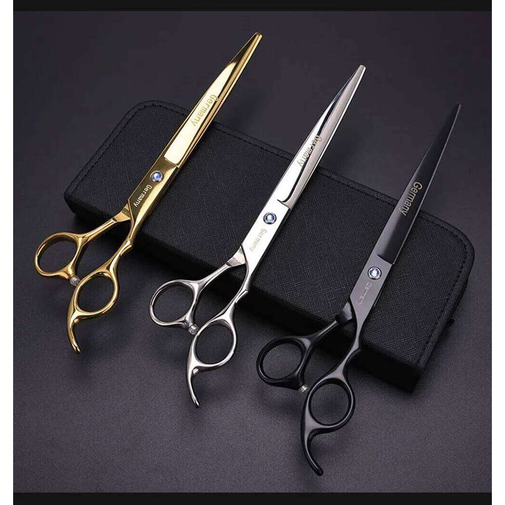 8 Inch Barber Hairdressing Scissors Professional Stainless Flat Cuts Pet Beauty Hair Cutting Shears Barbershop Tools Supplies H260303