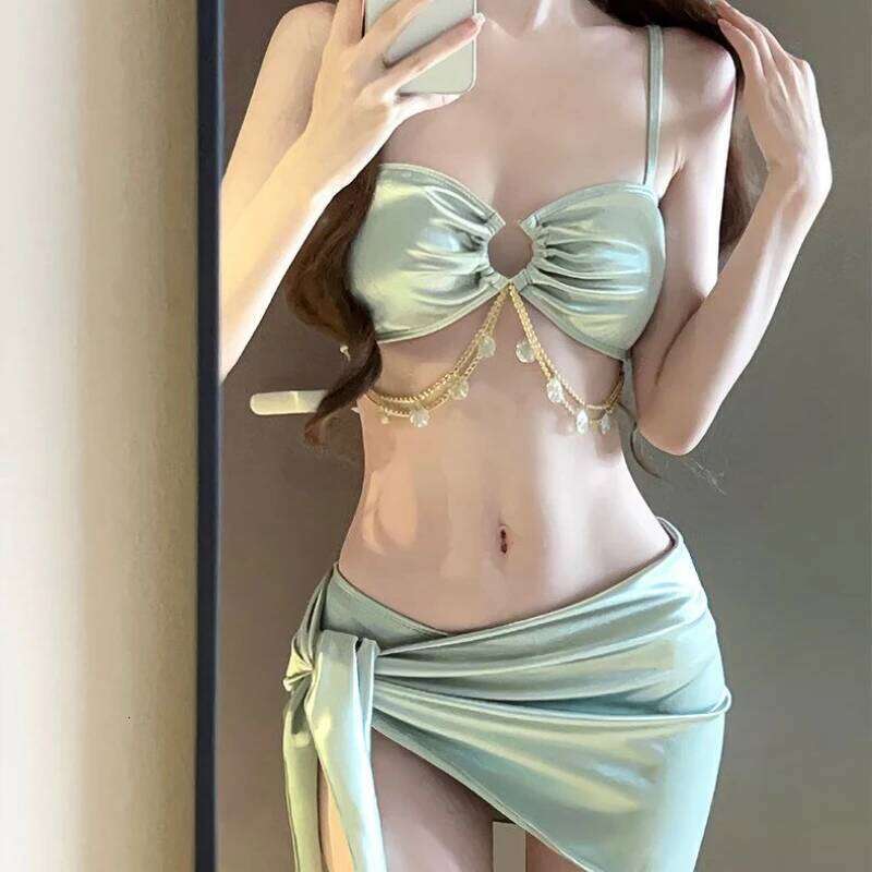 New Three-piece Bikini Sexy Hot Spring Vacation Style Swimsuit Y260303