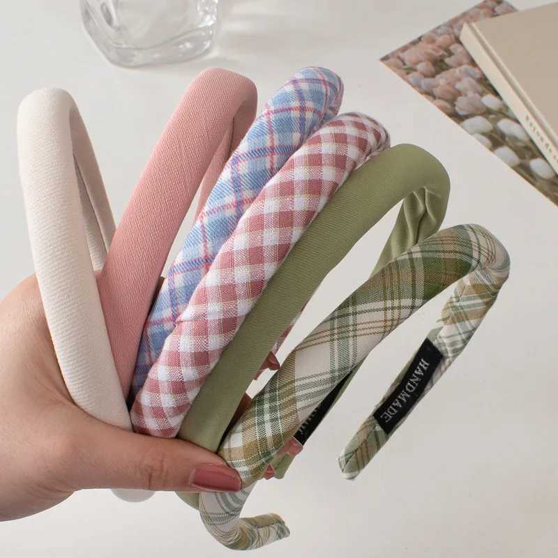 Thin Sponge Hairband 2024 Spring Summer Womens Girls Elegant Head Band Makeup Face Wash Hair Hoop Fashion Hair Accessories H260304 - view 3