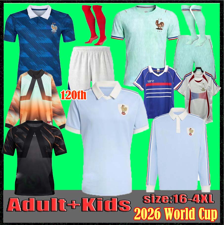 french soccer jersey 25 26 MBAPPE BARCOLA OLISE EKITIKE 2026 2027 DEMBELE Maillots de football shirt equipement de foot Men kids kit enfants France 120TH RUGBY