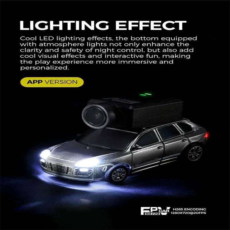 1:64 WLtoys 6401 Mini Cars 2.4G Automatic Matchingb with 720P FPV Camera Wifi APP Control Newest RC Racing Car Toy Z260303