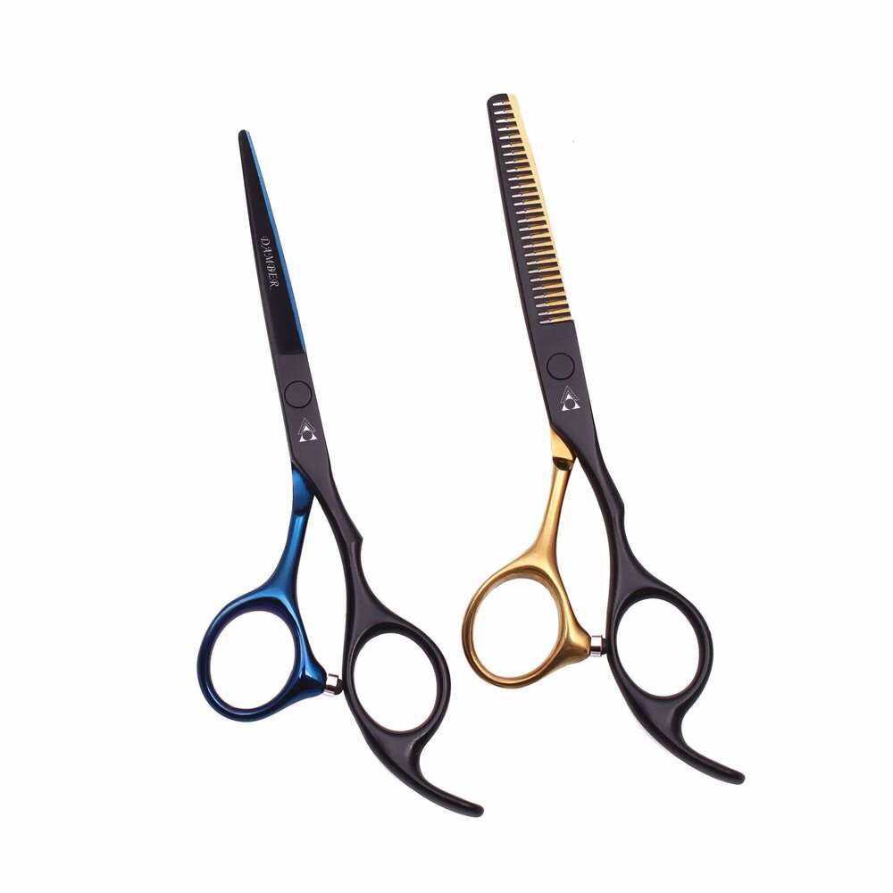 5.5 6.0 Professional Hairdressing Thinning Barber Scissor Set Hair Cutting Scissors 440C Japan Steel 888# H260303